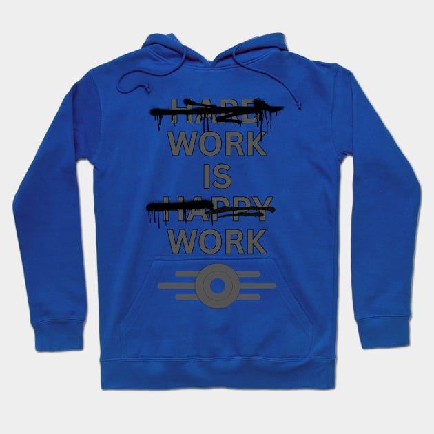 Hard Work Is Happy Work Hoodie by Spatski